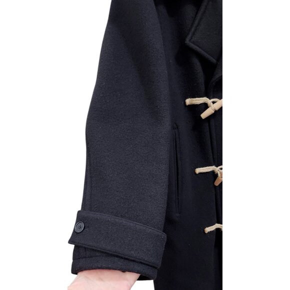 ZARA WOOL BLEND COAT WITH TOGGLES LIMITED EDITION BLACK SIZE M REF. 3057/783 - Picture 5 of 15
